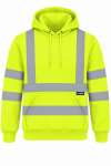 UC814 Hi Vis Hooded Sweatshirt Yellow colour image